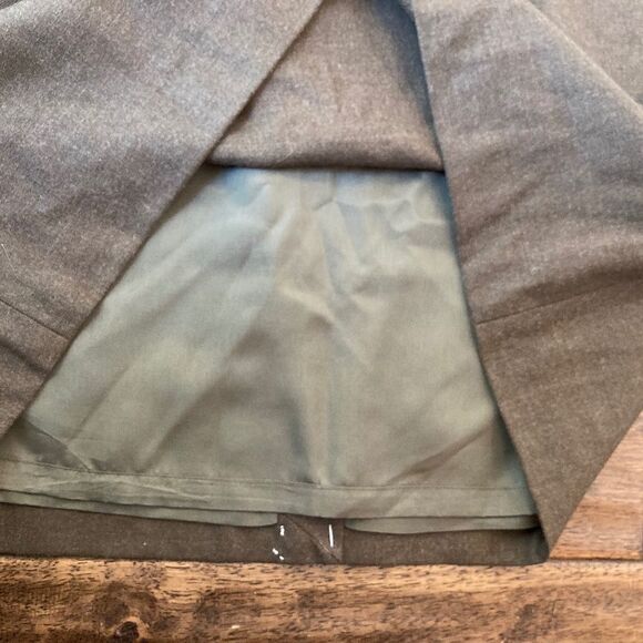 J. Crew Crepe Origami Sheath Dress Women’s 14 Brown Wool Blend Retro Office - Picture 4 of 11